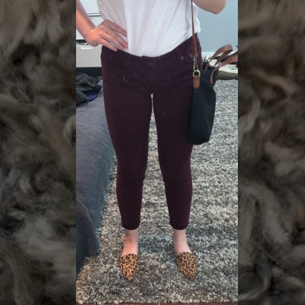 Maroon Jeans